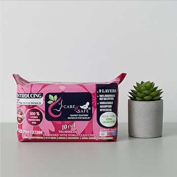 CareNSafe Premium Cotton Sanitary Pads | Combo | 12 Hour Protection | 40 Pads