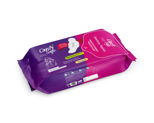 CareNSafe Premium Cotton XXL Sanitary Pads  320mm | 10 Pads